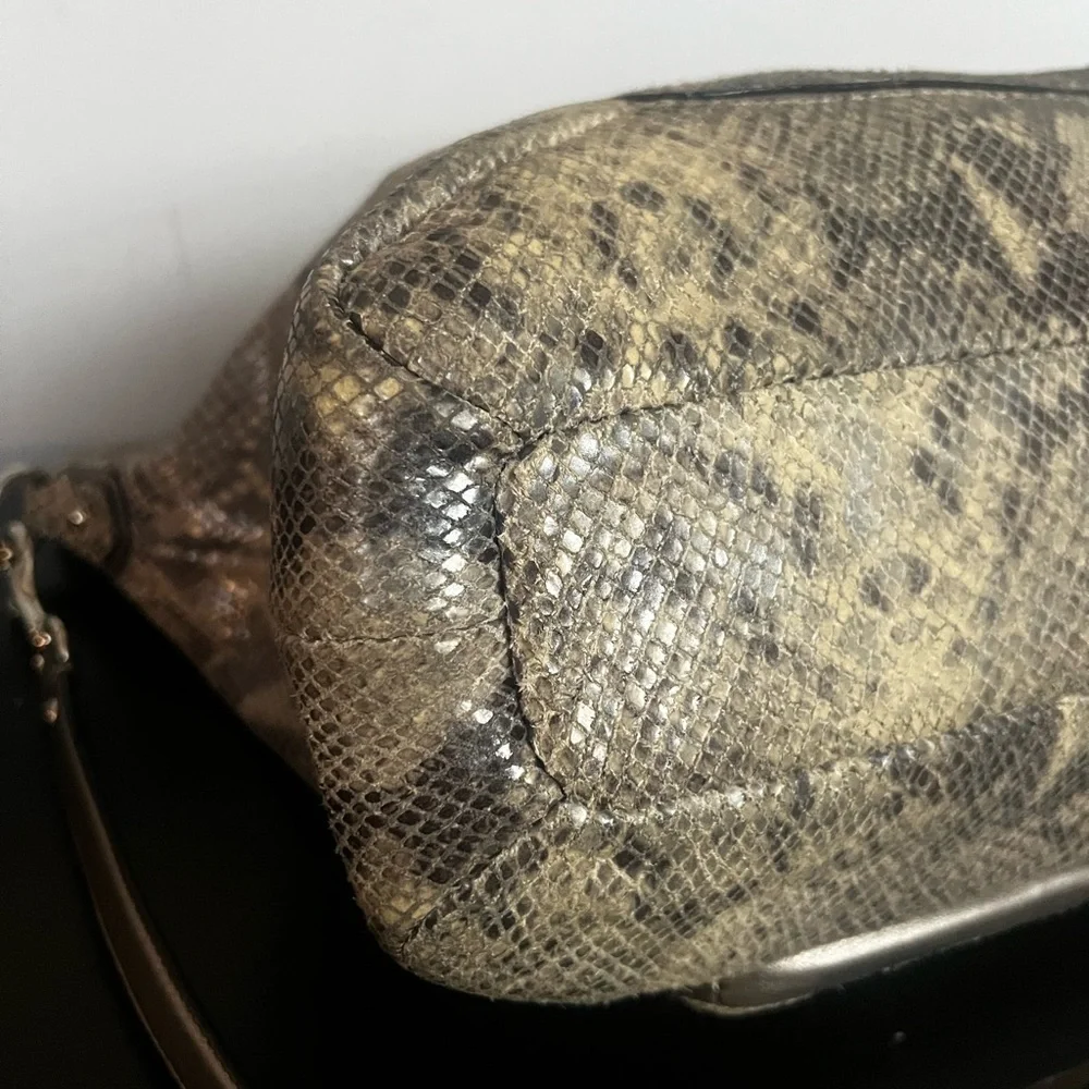 Coach Campbell Exotic Leather Large Satchel